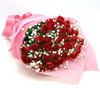 ◆バラ（薔薇）の花束◆レッド３１本　かすみ草付き