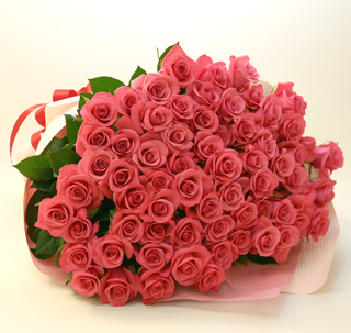 ◆バラ（薔薇）の花束◆ピンク１００本