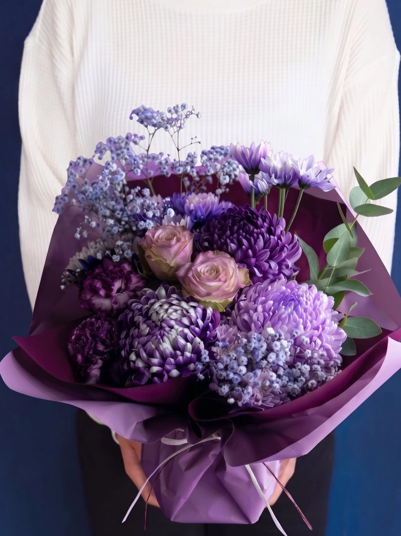 結婚記念日のお花 -LOVERY PURPLE