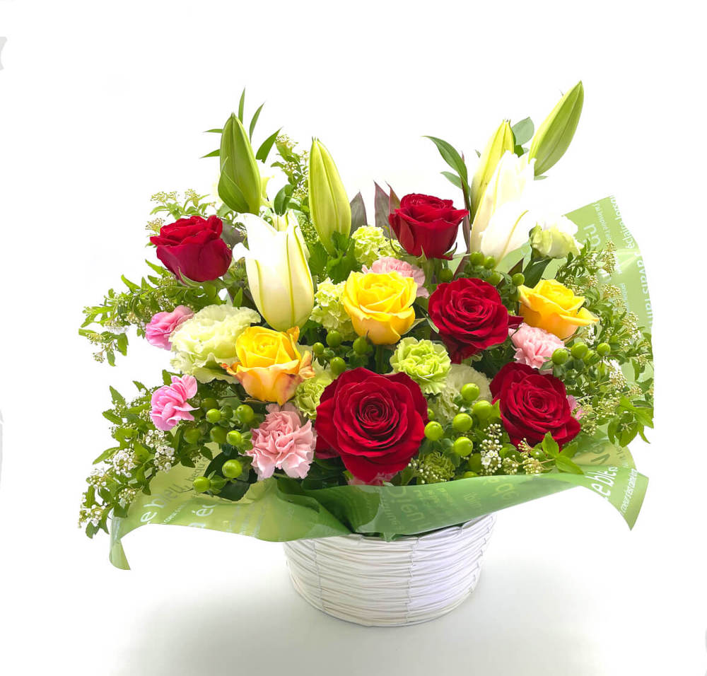 結婚記念日の花 フラワーアレンジメント ローマ