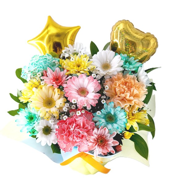 開店祝いの花＞パステルアレンジメント*ダブルゴールド