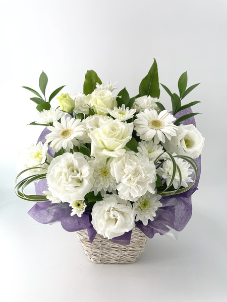 ＜喪中見舞いの花＞