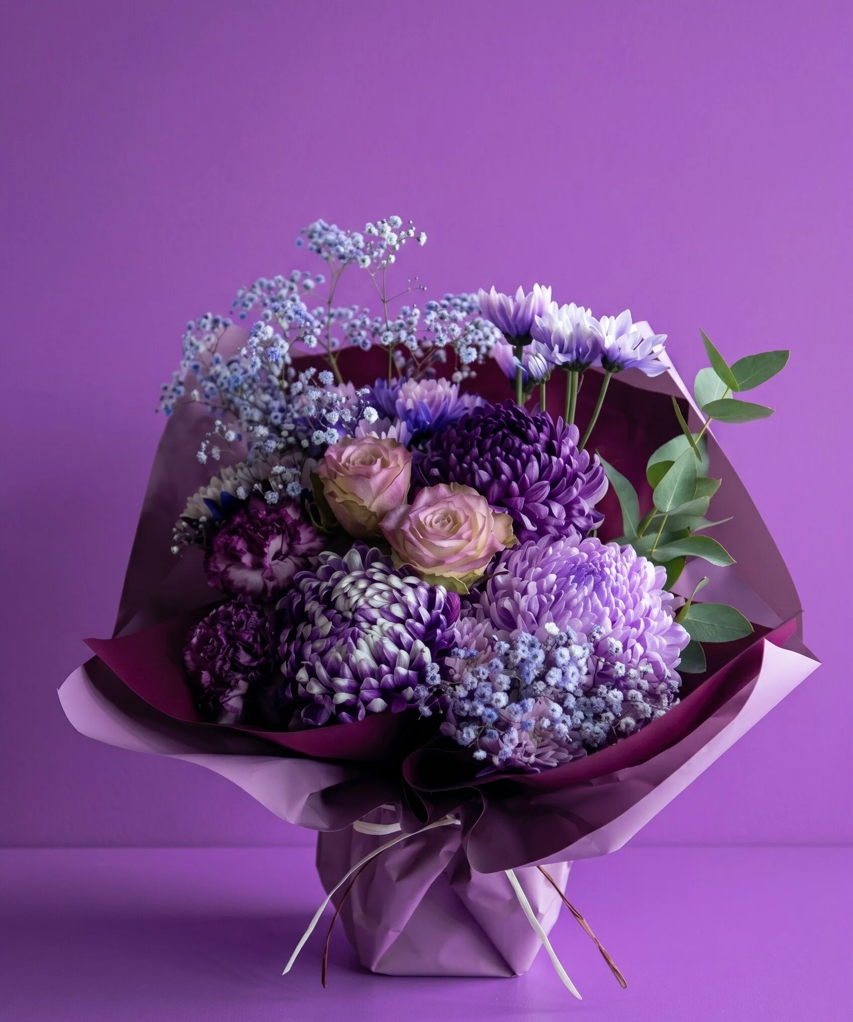お祝い返し、内祝い花 -LOVERY PURPLE