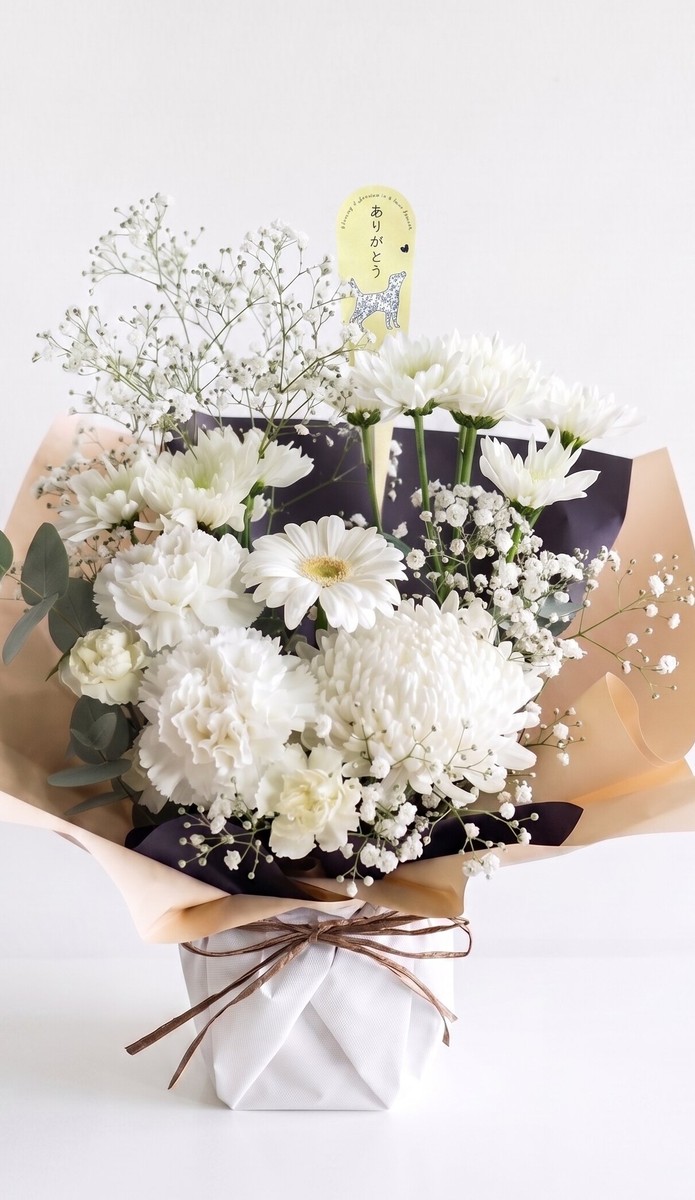 七回忌お供え花  -CUTE WHITE