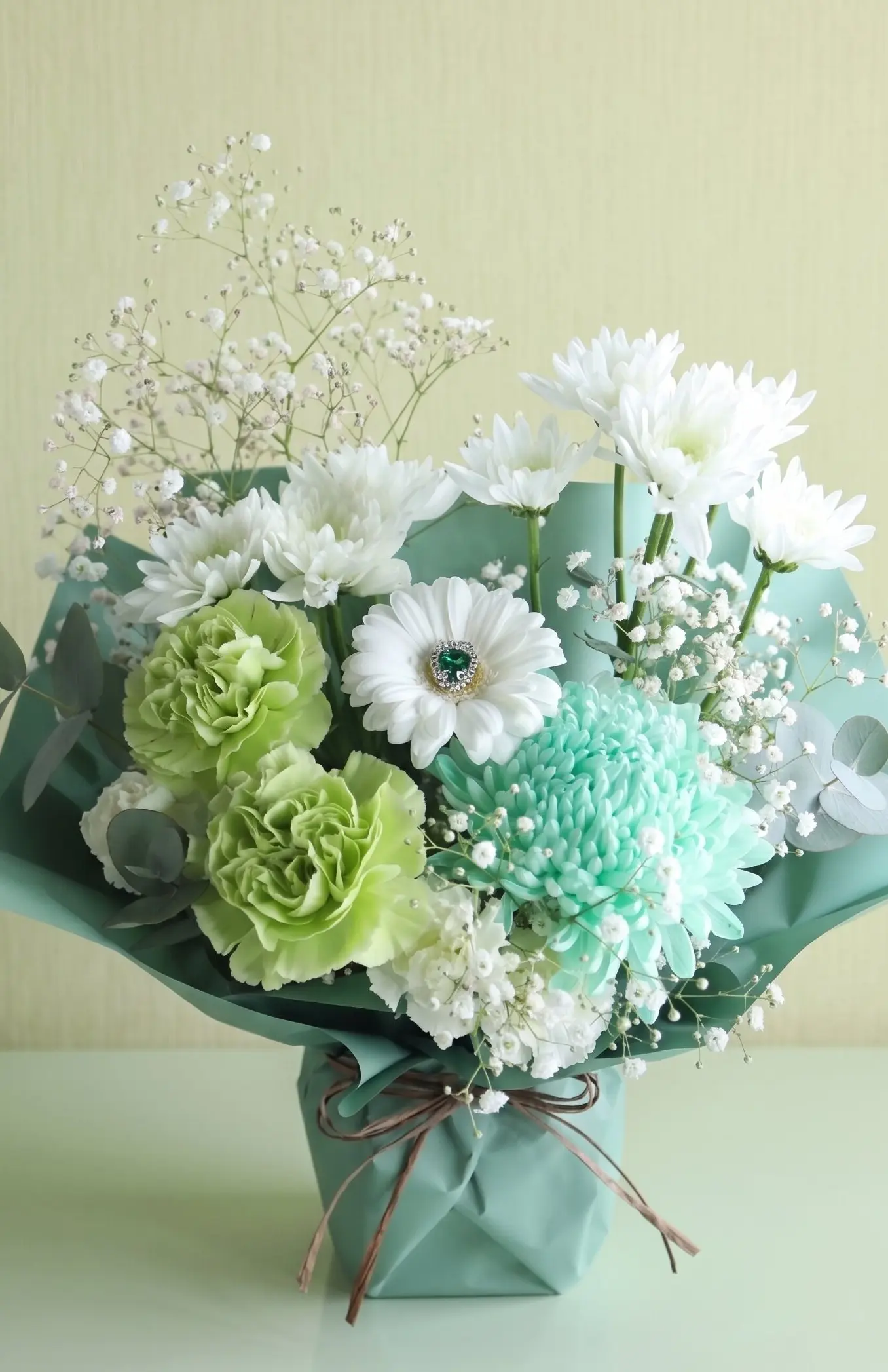 個展、出展お祝い花  -GREEN & WHITE