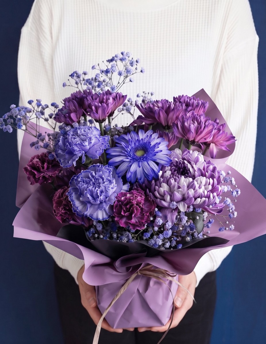 十三回忌お供え花 -CUTE PURPLE
