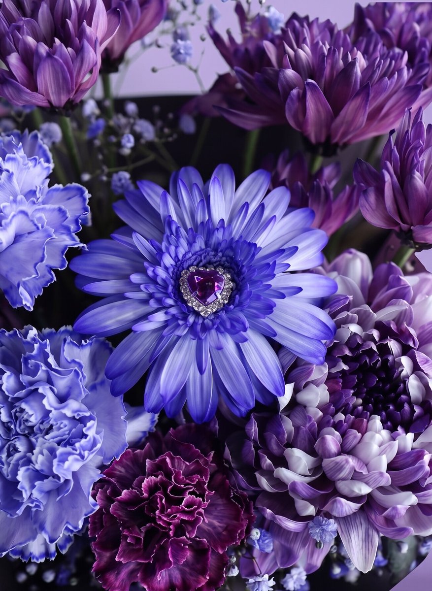 法要、法事お供え花 -CUTE PURPLE