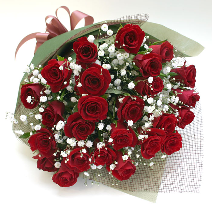 バラ花束 レッド２０本 花の贈り物はフラワーズ ドゥ 花キューピット加盟店