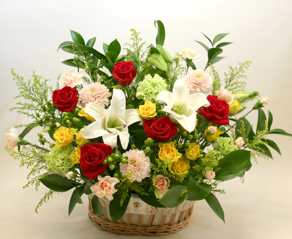 フラワーアレンジメント ローマ 花の贈り物はフラワーズ ドゥ 花キューピット加盟店