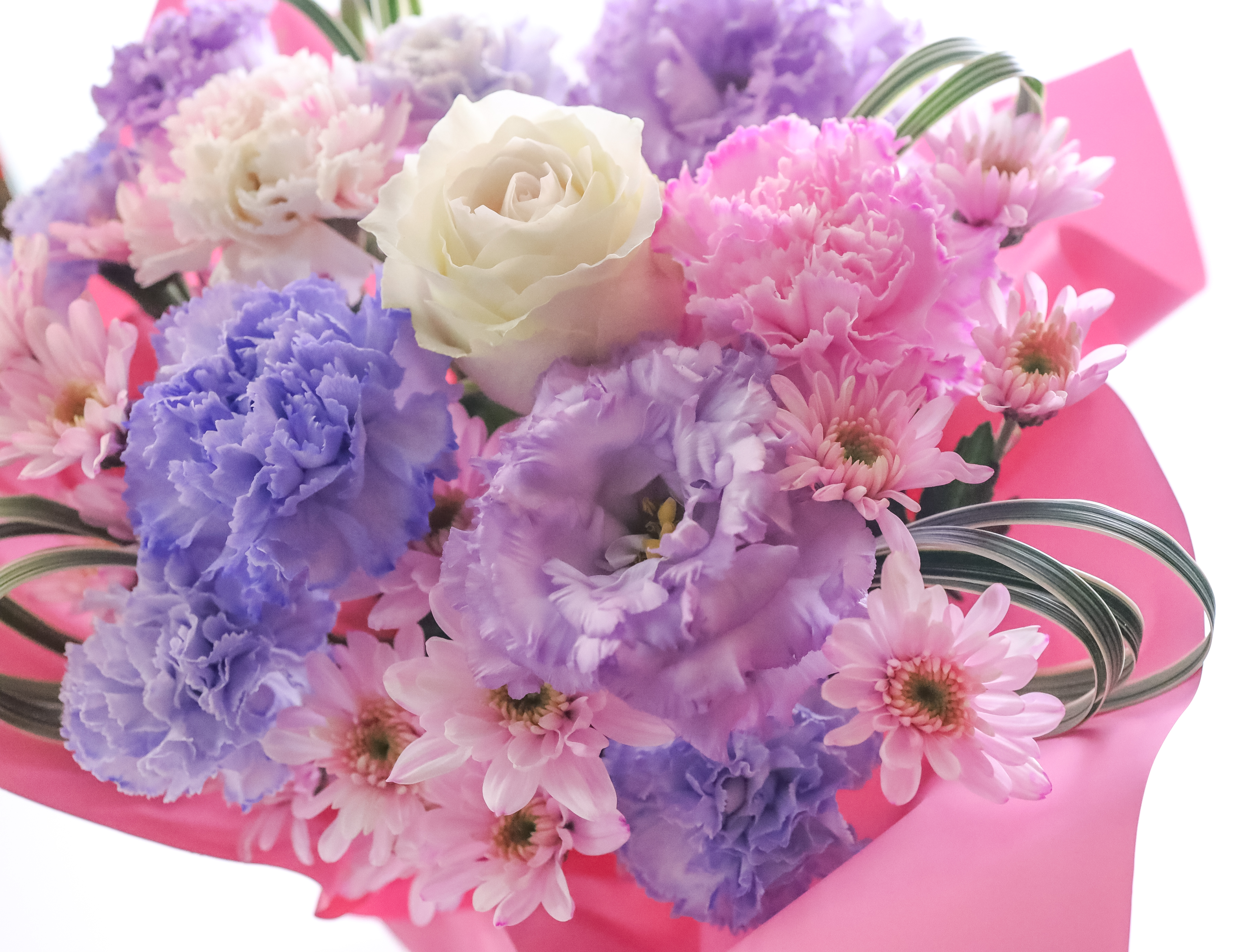 染め花で作ったペットのお供え花