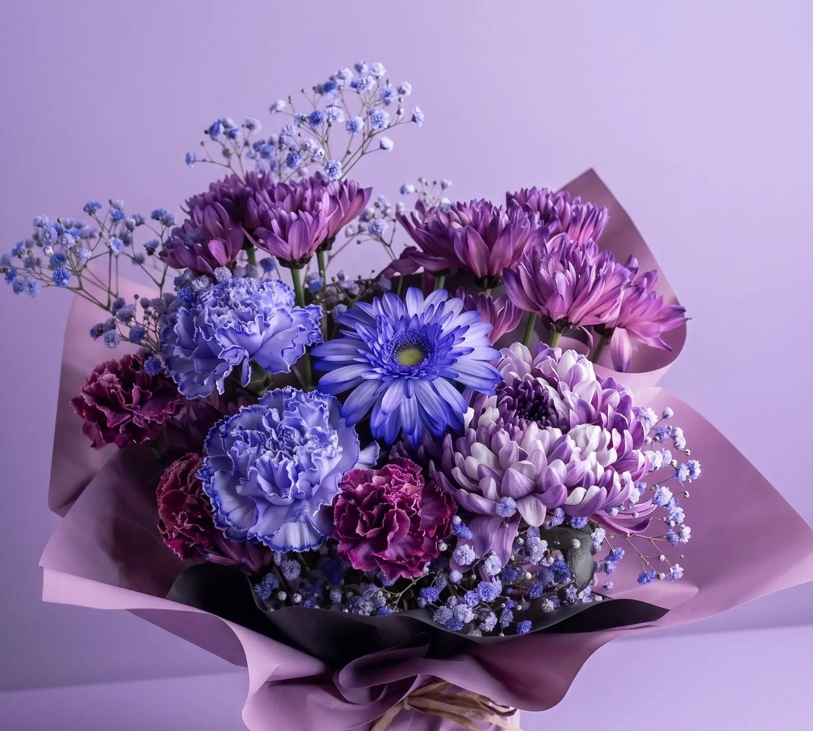 パープルのお供え花